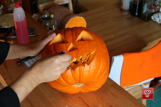 Foto Polpa di Come intagliare la Zucca di Halloween