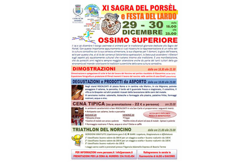 Sagra del Porsèl nel comune di Ossimo