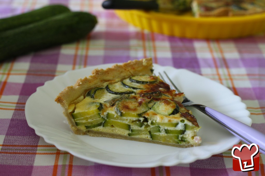 Quiche con zucchine e pancetta