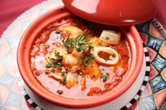 Calamari ripieni in umido, ricetta