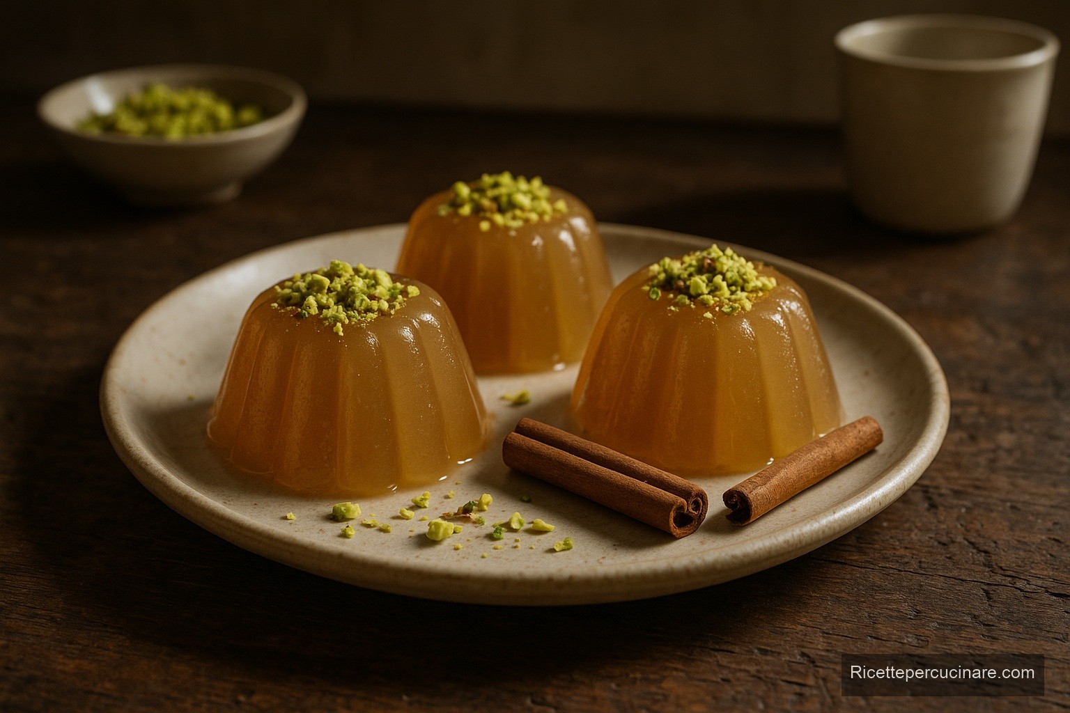 Gelo di cannella con pistacchi, immagine di esempio generata con IA